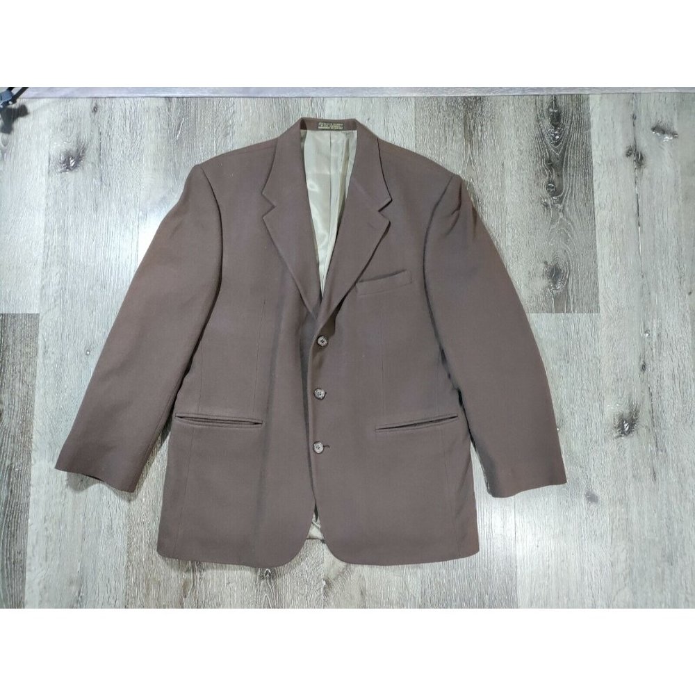 Oscar De La Renta Sports Coat Blazer 44 Reg Mens Wool Cashmere